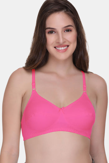 Buy Sona Single Layered Non Wired Medium Coverage Sag Lift Bra - Hot Pink